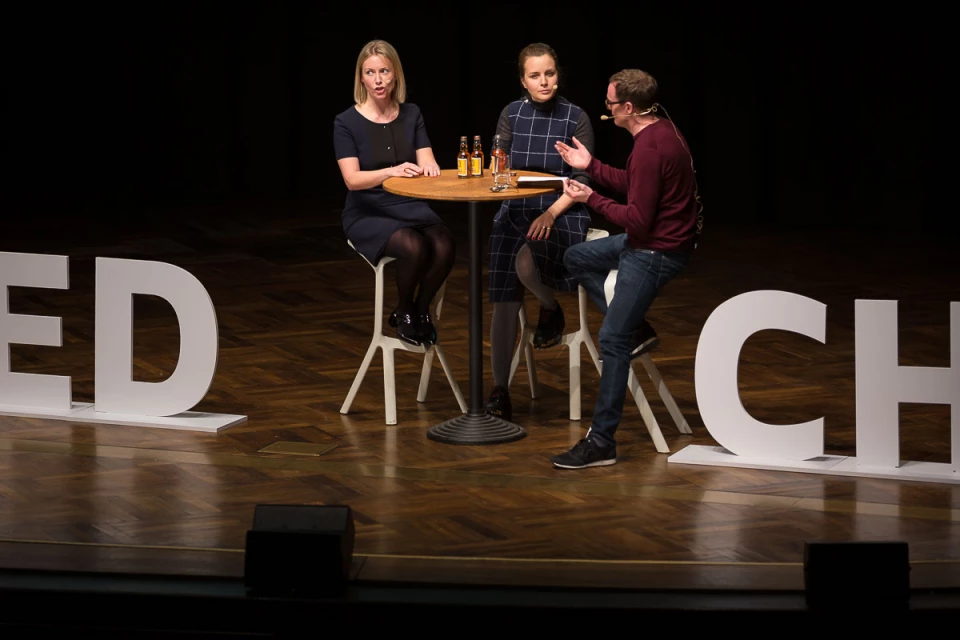 Steven Watson is interviewing Veronica Ditting and Penny Martin, EDCH Conference, 10.3.2017