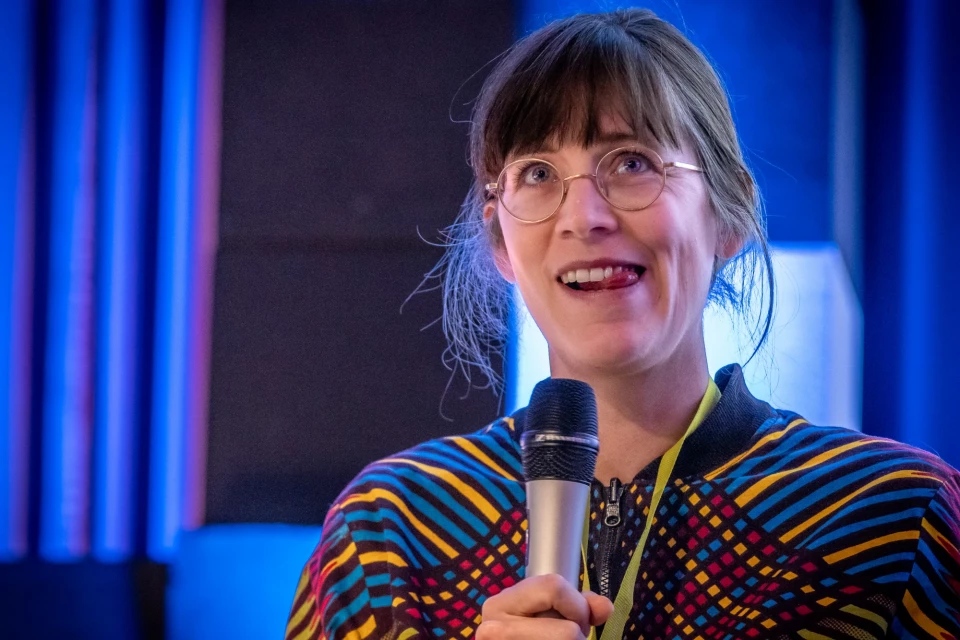 Maike Hamacher auf der Typo St. Gallen, November 2023